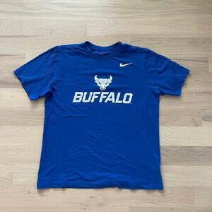 Nike Men’s Buffalo Bulls Blue Core Cotton Logo T-Shirt